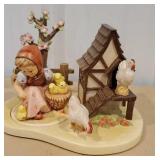 MJ Hummel - 2pc set - chicken girl and gentle