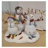 Lenox - set of 3 snowmen - birds of a feather
