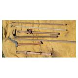 Frog spears, early hay knife etc