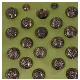 World War I and World War II buttons