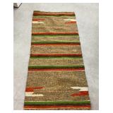 Multi-color rug approx 27"x59"