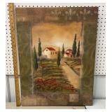 Carol Robinson Tuscan style picture on canvas