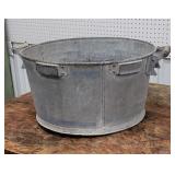 Galvanized tub 20"
