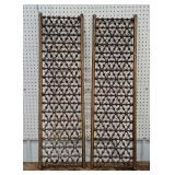 2x$ Stick and ball frat work 12x40"