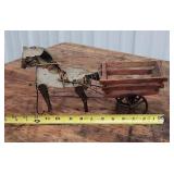 Horse with cart 13"