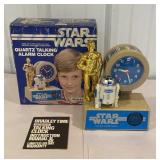 1984 Star Wars talking alarm clock with original