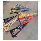 6 pennants - Worlds Fair, Disney etc..