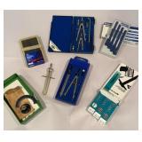 Box lot precision drawing sets, drawing leads and