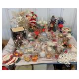 Box lot of Christmas - mostly ornaments, light up