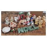 Christmas banks and figurines