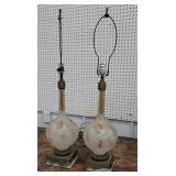 Pair of mid century lamps needs re-wired