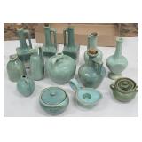 Box of retro pottery