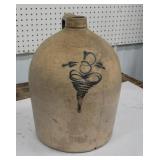 Jug 3 gallon w/blue - cracked