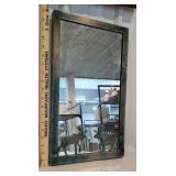 Metal Adirondack mirror with moose