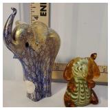 2x$ Lenox glass elephants