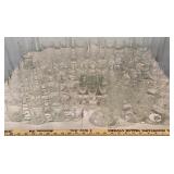 Large lot clear glassware etc...