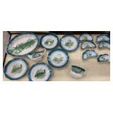 14 piece Limoges fish related server ware - one