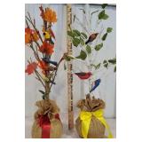 Pair of Danbury mint fiber optic trees with