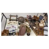 Box lot photographers wood negative holders,