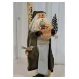 Byers Choice - vintage Santa carrying ornaments