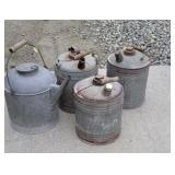 4 kerosene cans