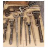 Pipe wrenches and hammers, Erie rr, Brooklyn,