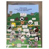 1971 Peanuts Hallmark card poster approx 20"x28"