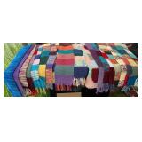 Box lot 25 knitted scarves