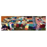 Box lot 25 knitted scarves