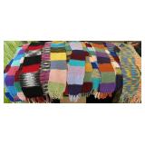 Box lot 25 knitted scarves