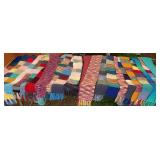 Box lot 25 knitted scarves