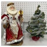 2 piece Christmas - large Santa and Christmas tree