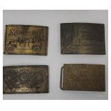 4 belt buckles
