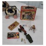 Toys and lunch box