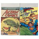 2 comic books including 1938/1987 Superman
