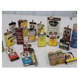 Box of tins liquid wrench, 3 in 1 oil, lock