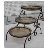 3 tier serving dish