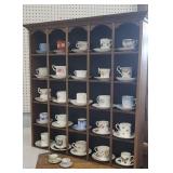 Display of cups and saucers Inc. Many English