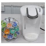 Keurig with k cup rack