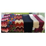 Bag lot of 9 nice blankets/throws