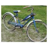 Blue thunderbolt bicycle