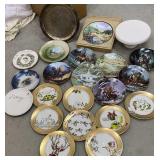 Box lot of misc collector plates