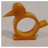 Butterscotch bakelite napkin ring