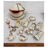 Handmade wool nativity set from Kyrgyzstan