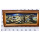 Signed and numbered painting on canvas Hop the