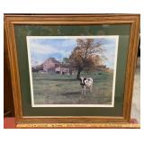 Signed and numbered Robert Seufert print Grazing