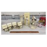 Box lot misc Lenox - Christmas presents, Pope