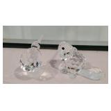 2x$ Swarovski - bird and beaver