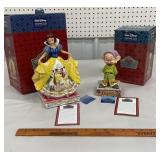 2 piece Jim Shore - Snow White and Dopey