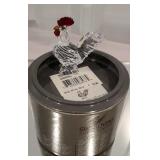 Swarovski rooster with tube